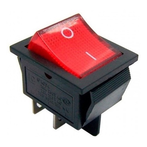 Kit 5 Peças - Chave Gangorra Kcd4-201n 4t 16/20a 250v Vermelha em Oferta na Shopee