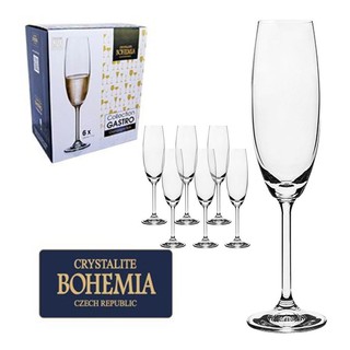 Jogo 6 Taças Champagne Cristal Gastro 220ml Bohemia