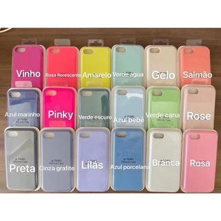 Case Capa Silicone Para Iphone 7G 7P XR