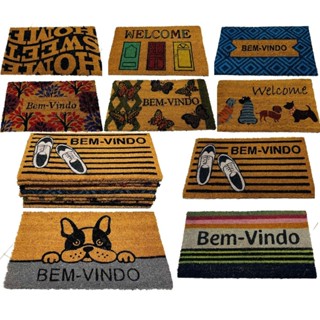 Capacho Tapete Fibra De Coco Bem Vindo Vários Modelos em Oferta na Shopee