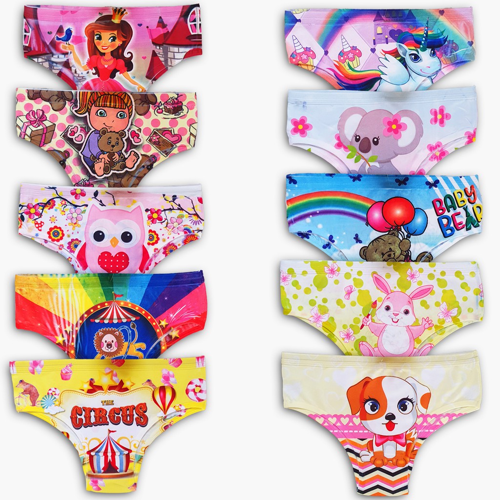 Calcinha Infantil Sublimada Estampa Menina para Revenda