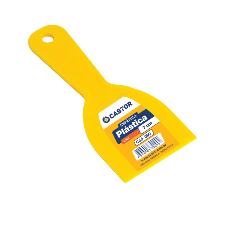 Espátula Multiuso de Plástico 7cm Lisa - Castor - Home & Living
