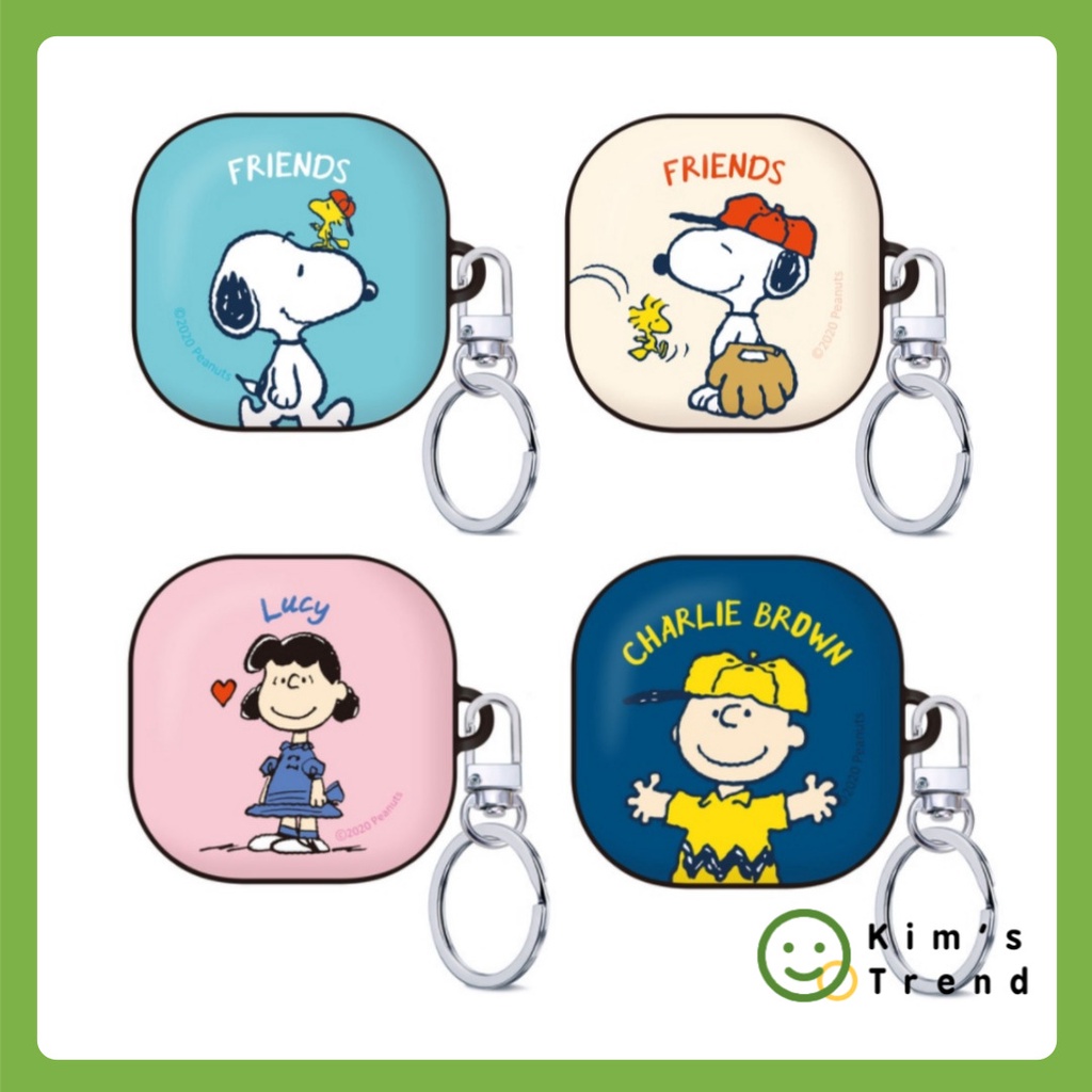 [Snoopy] Samsung Galaxy BUDS 2 case With Key ring (Snoopy, Charlie Brown, Lucy)