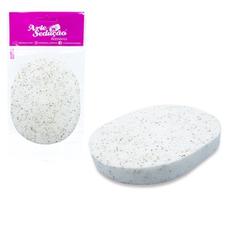 Esponja Esfoliante Facial Corporal Celulose Fibras Naturais