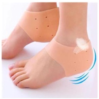 KIT 2 Par Meia Palmilha Silicone Gel Ortopédica Calcanhar Esporão Cor Da Pele