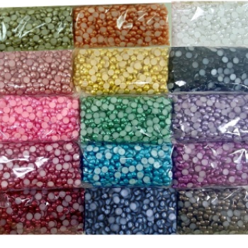 Meia Perola abs 6/8/10mm 8 cores  50gr p/cor Escolha as cores em Oferta na Shopee