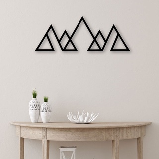 Quadro Decorativo Pirâmides Triângulos Preto em Oferta na Shopee