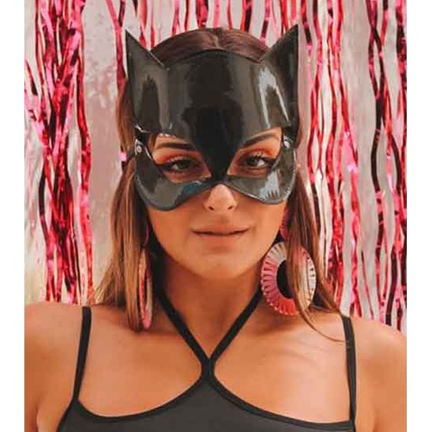 Máscara Mulher Gato, acessório para fantasia de cosplay