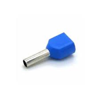 100x Terminal Tubular Ilhos Duplo 2,5mm Te2508 Pre Isolado