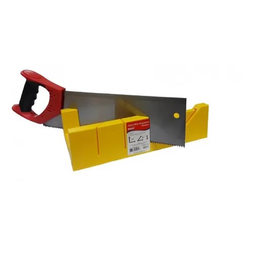 Kit Caixa De Meia Esquadria + Serrote Costa Profissional