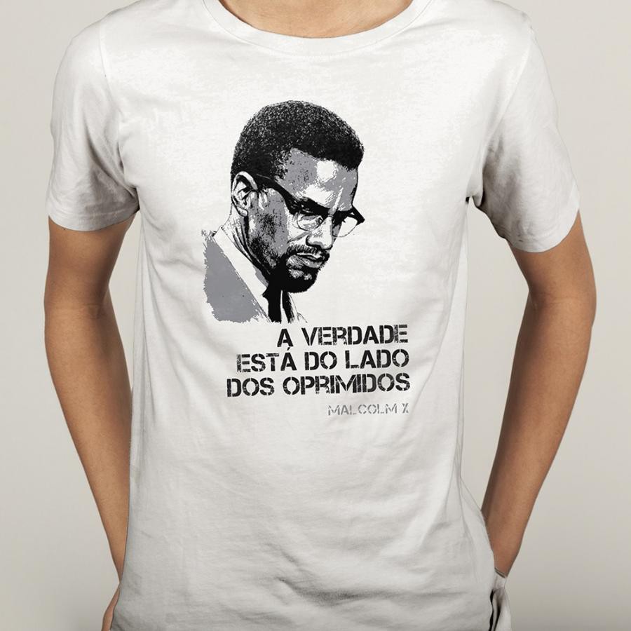 Camiseta Unissex Frase Malcom X | Shopee Brasil