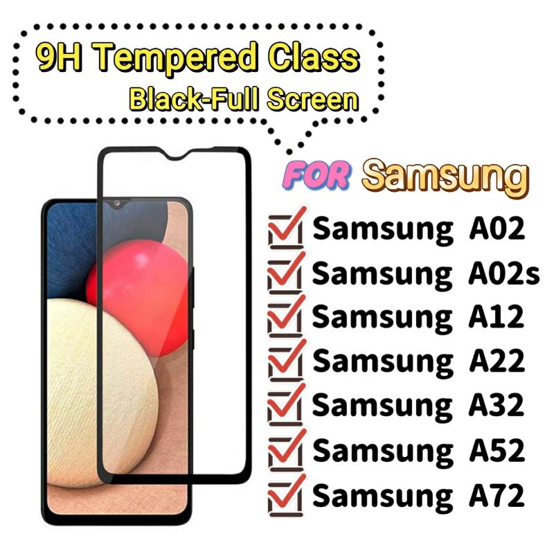 Samsung A02 A02s A12 A22 A32 A52 A72 M02 M12 M22 proteção Anti Queda Película De Vidro Temperado 3D or 9D Pelicula De Vidro para Galaxy A M 02 s 12 22 32 4G 5G 52 72