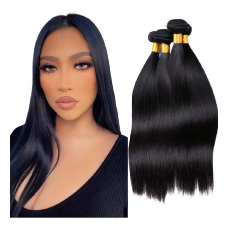 Aplique Cabelo Humano Natural Liso Na Tela 40cm/45cm - 100g