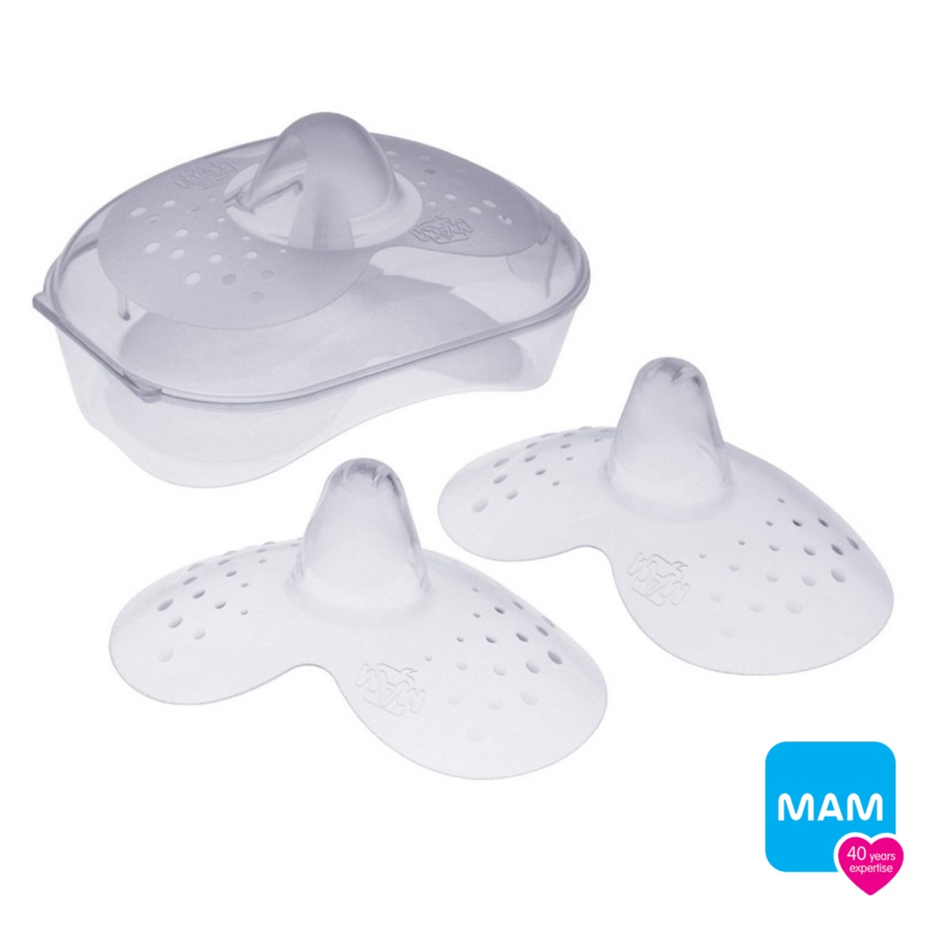 Protetor De Seios Mam 2un Regular ou Grande Bico Intermediario para Seio Rachado com Estojo em Oferta na Shopee