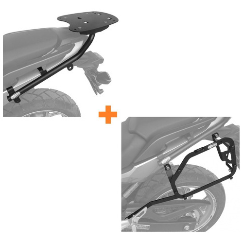 Suporte Baú Traseiro + Lateral monokey Honda Nc 750x 2016 A 2021 - Scam