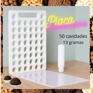 Placa Porcionadora de 13gr com 50 furos - Praticidade e Padronização nos seus doces