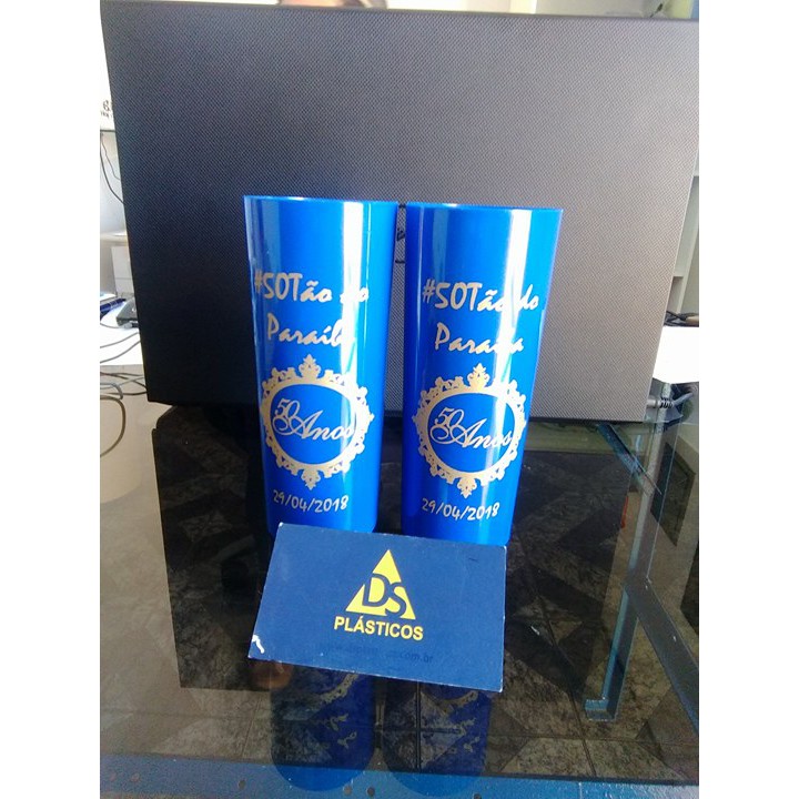 Kit 70 long drink personalizado em 1 cor em Oferta na Shopee