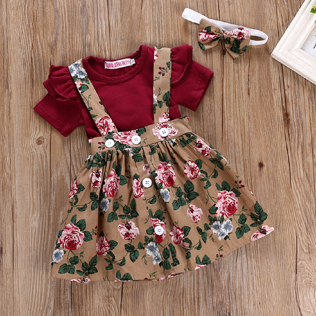 NiUni3pcs Conjunto de roupas de roupas de beb\u00ea infantil para beb\u00eas ...