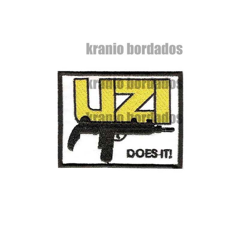 Uzi Arma Airsoft Paintball Patch Bordado Envio Imediato