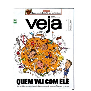 Revista Veja Quem Vai Com Ele Ed 2600 Nº 38 19 Set/2018
