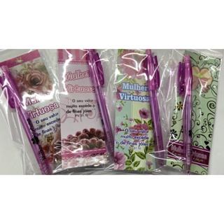 Marca-página c/ Caneta (Mulher Virtuosa) kit com 10 unidades em Oferta na Shopee
