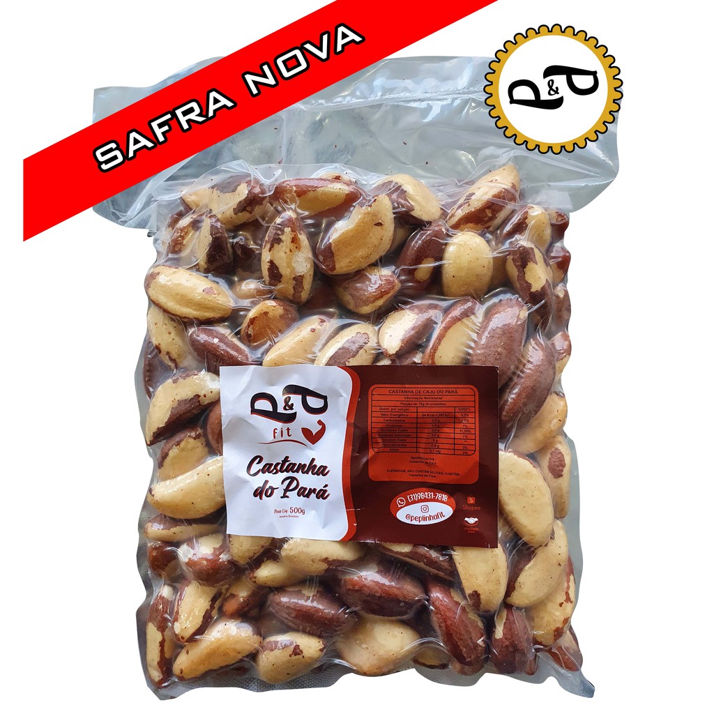 Castanha do Pará Média Inteira P&P 500g