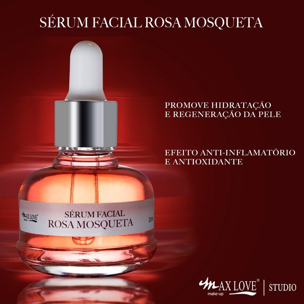 Serum Facial Oleo De Rosa Mosqueta Cuidado Com A Pele Max Love Shopee Brasil