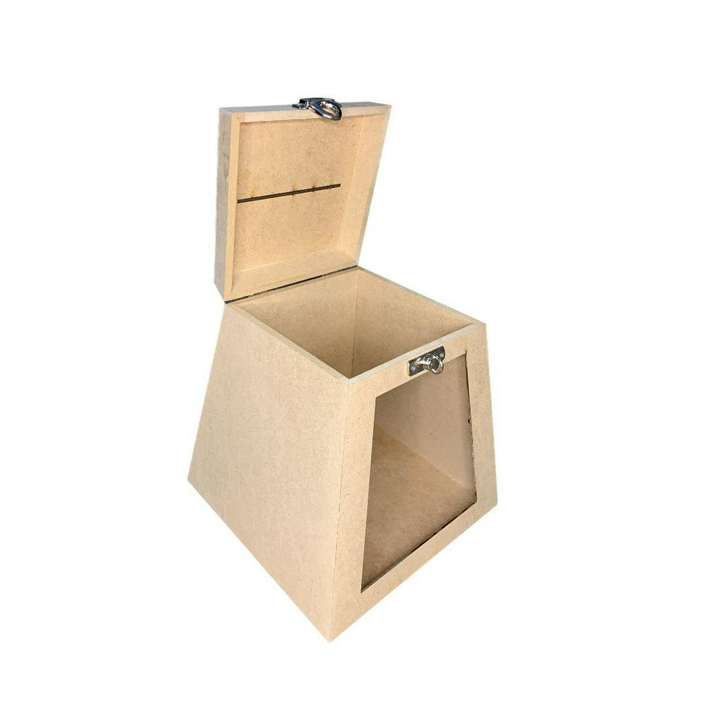 Urna Para Sorteio Em Mdf Cru Com Acrílico Media em Oferta na Shopee
