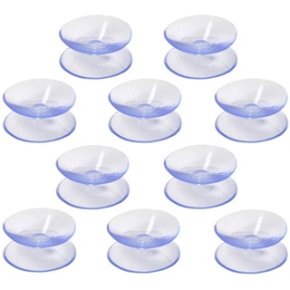 10pçs Copos De Dupla Face De Plástico Transparente Antiderrapante Com Ventosas Para Mesa De Vidro em Oferta na Shopee