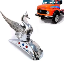 Cisne Cromado Do Capô Mercedes-benz 1111 1113 1313 1513 1518 1519 2013 Volkswagen Fusca