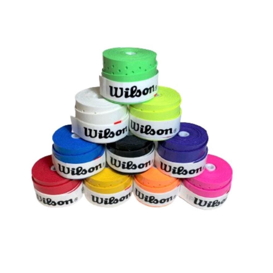 Overgrip Wilson perfurado para raquetes de Tenis, Beach Tennis, Padel e outros esportes. Pegajoso