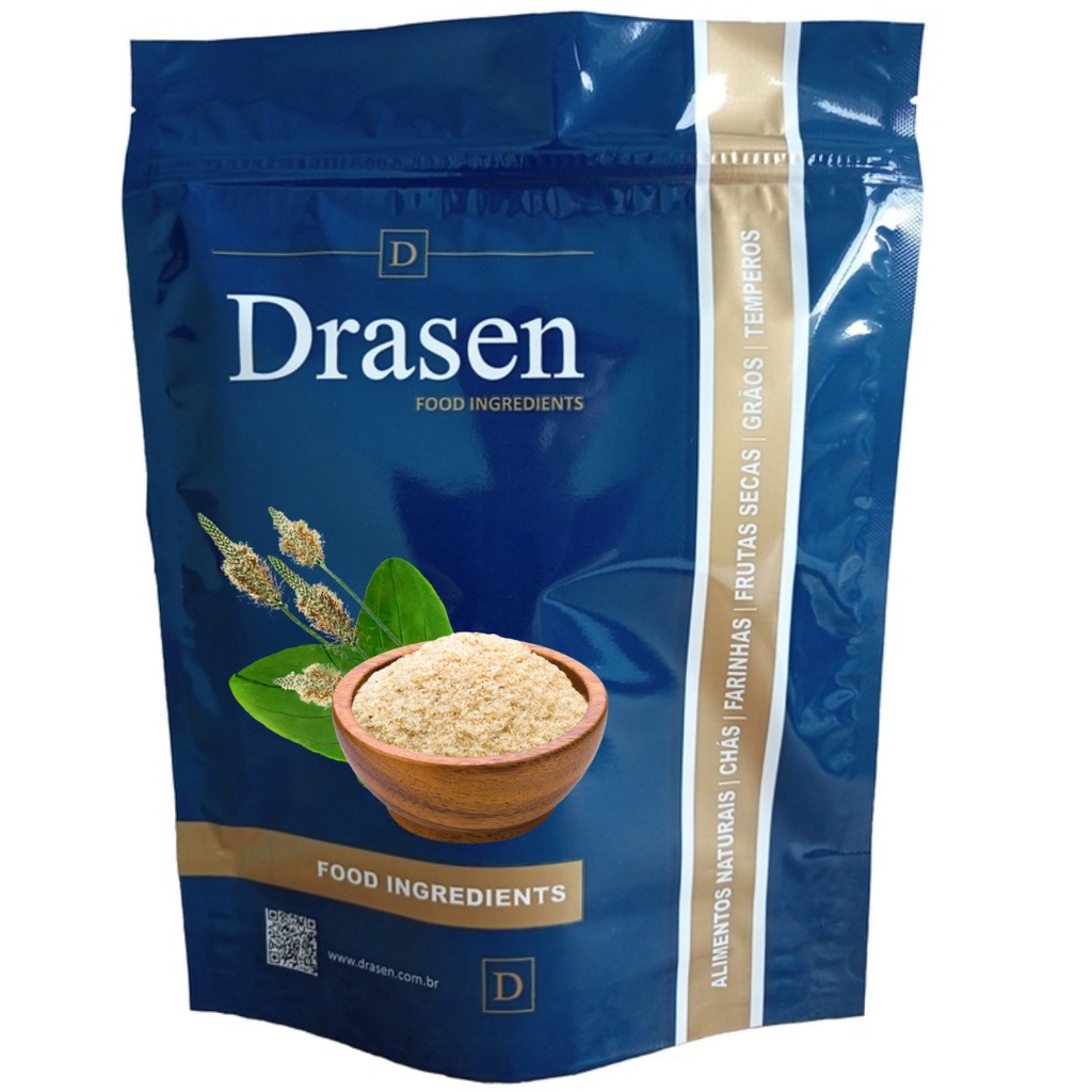 Psyllium Husk em Flocos (500g ou 1kg) - Drasen Food em Oferta na Shopee