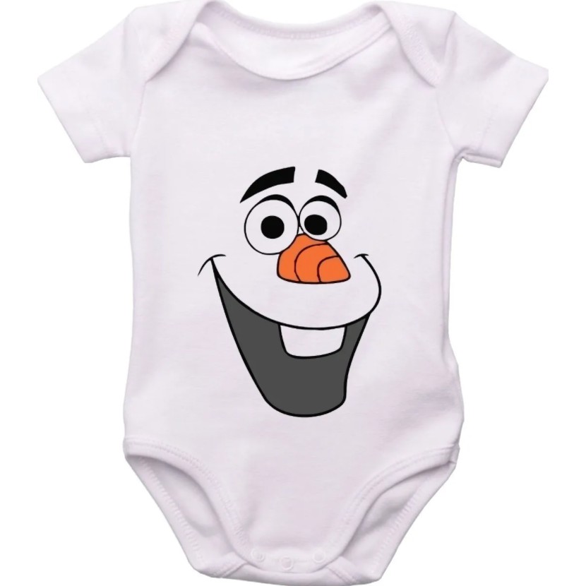 Body Roupinha De Bebe Personalizado Frozen Olaf Desenhos Animados Shopee Brasil