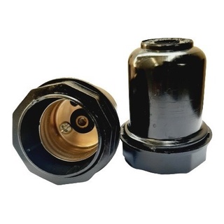Bocal Soquete Para Abajur E27 2a 250v Preto Porta Lâmpada