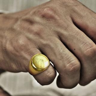Vnox Personalizado Anel De Sinete Rodada De Aço Inoxidável Para Homens Jóias Masculino