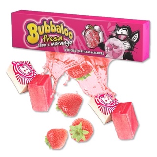 Chiclete Bubbaloo Morango - Importao Espanha