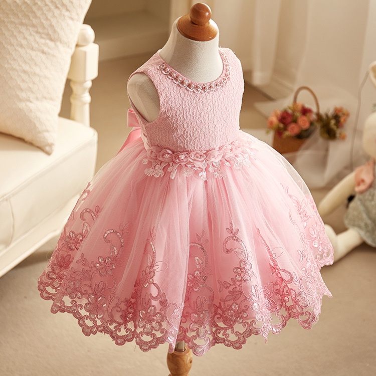 Vestido De Festa Infantil Verão Para Meninas Noiva Princesa Crianças 3 4 5 6 7 8 9 Anos | Shopee Brasil