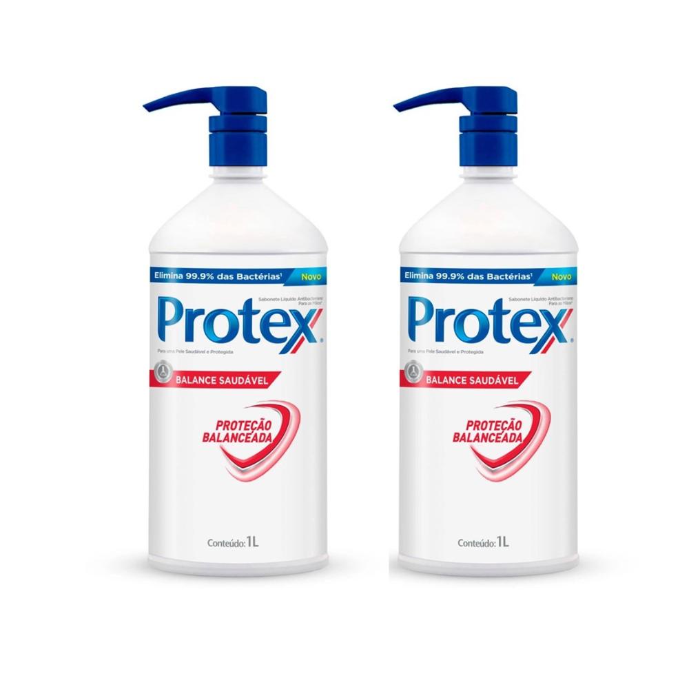 Kit C/2 Sabonetes Líquido Para Mãos Protex Balance 1L em Oferta na Shopee