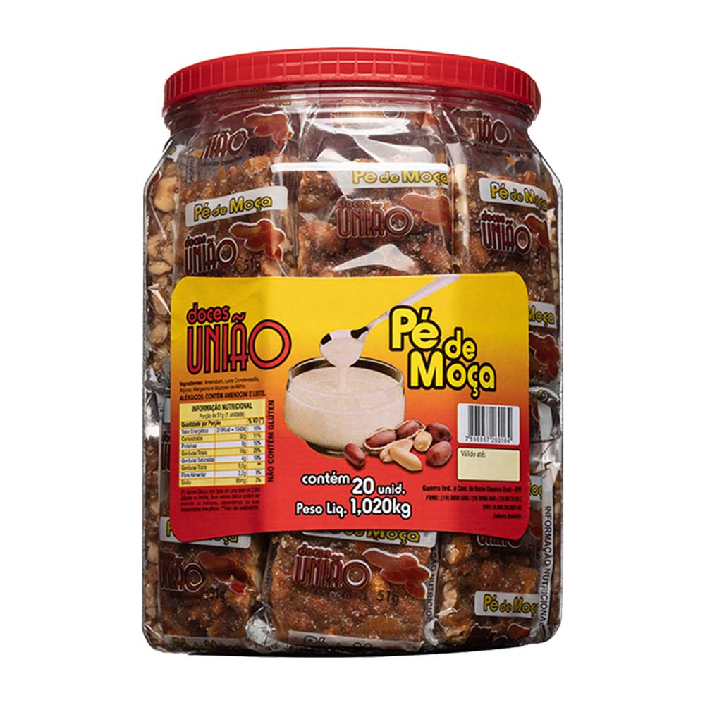 Pé de Moça c/20 unidades - Doces União