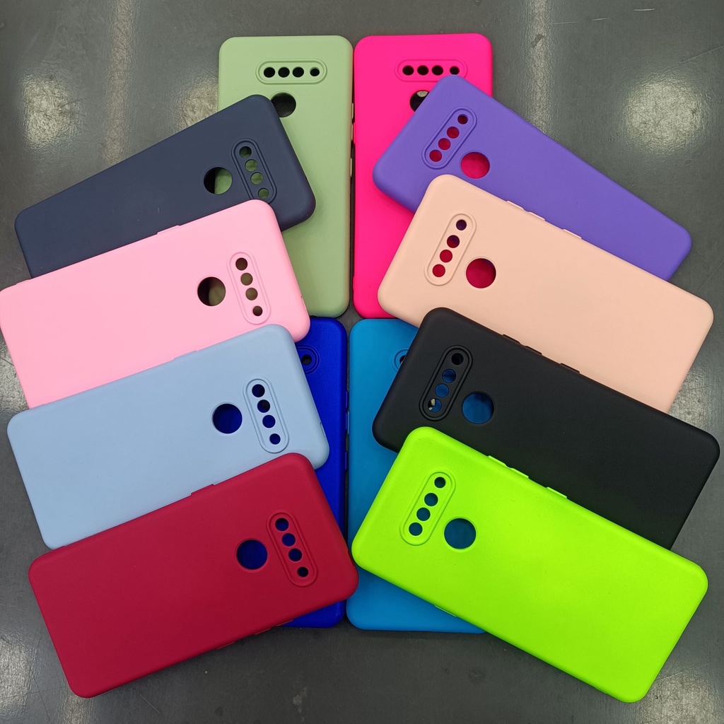 Capa De Celurar Para LG K50S/K61/K71 Capinha Aveludada Silicone Colorido em Oferta na Shopee