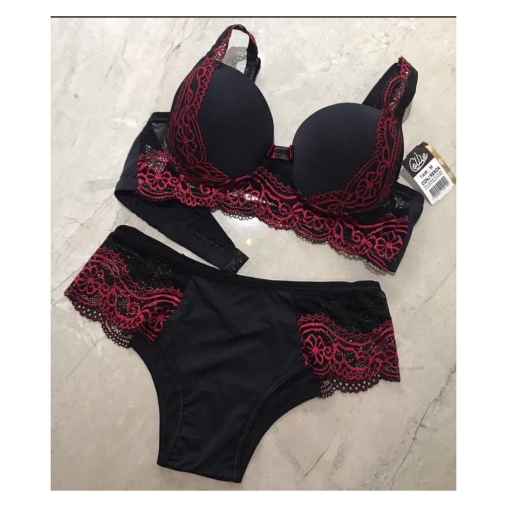 Kit Conjunto De Lingerie Atacado Moda Intima Calcinha E Suti Luxo Shopee Brasil