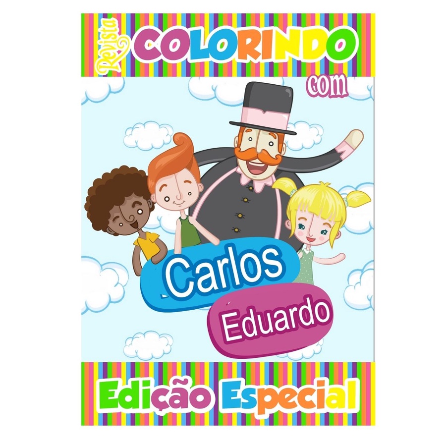 Livro De Colorir Personalizado / Revistinha de Colorir - Tema Mundo Bita