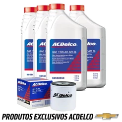 Kit Troca Oleo Motor 15w40 Semissintetico Celta 2007 A 2016