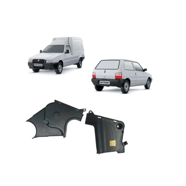 Kit Capas de Proteção da Correia Dentada do Motor Fiat Uno Furgoneta Fire 1.3 MPI 8V Fev-2008 até 2013