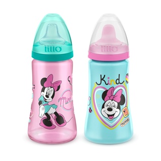 Kit 2 Copos Colors Bico De Silicone Disney Minnie Rosa 300ML-  Lillo em Oferta na Shopee