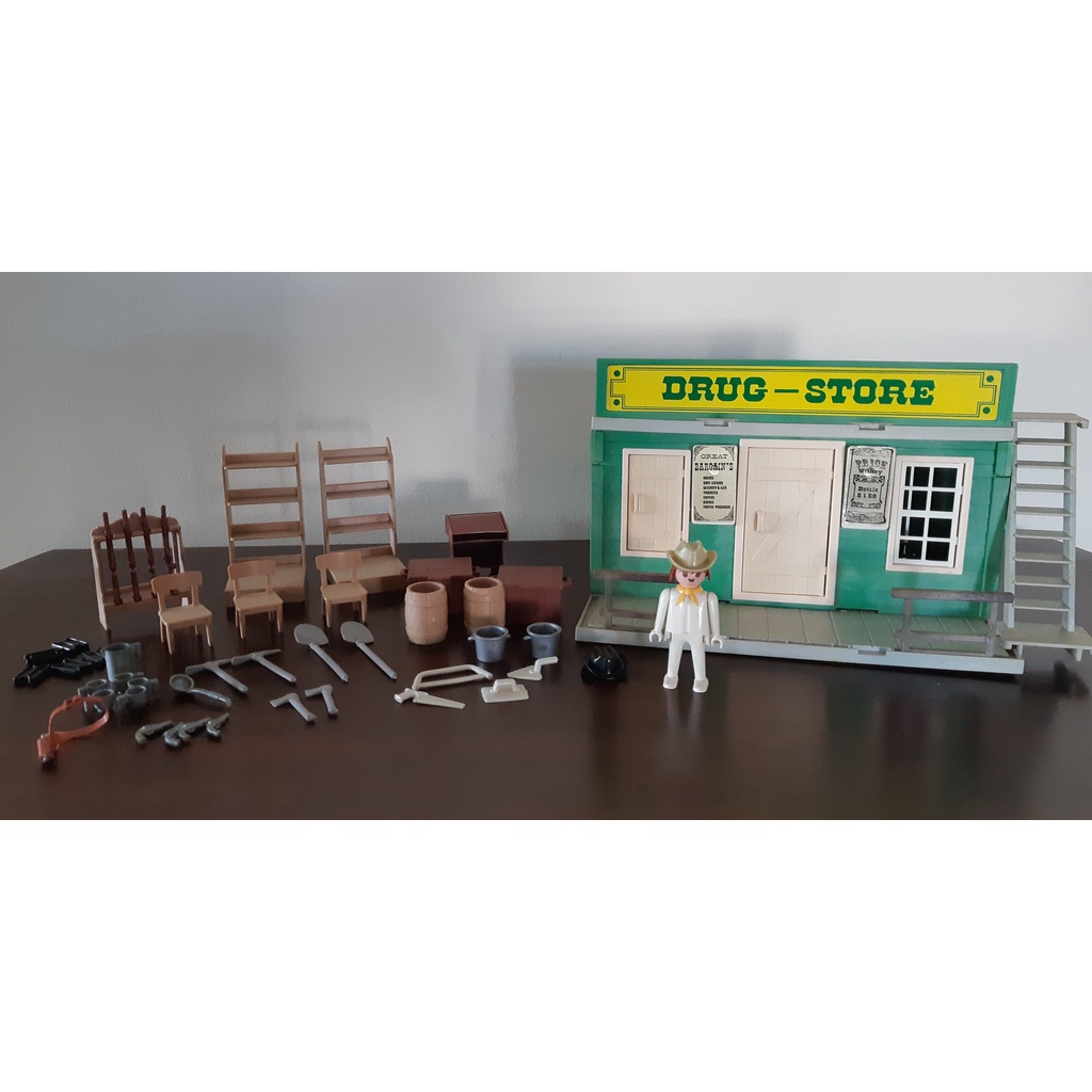 Playmobil Armazém Velho Oeste - Drug Store - Trol - Antigo