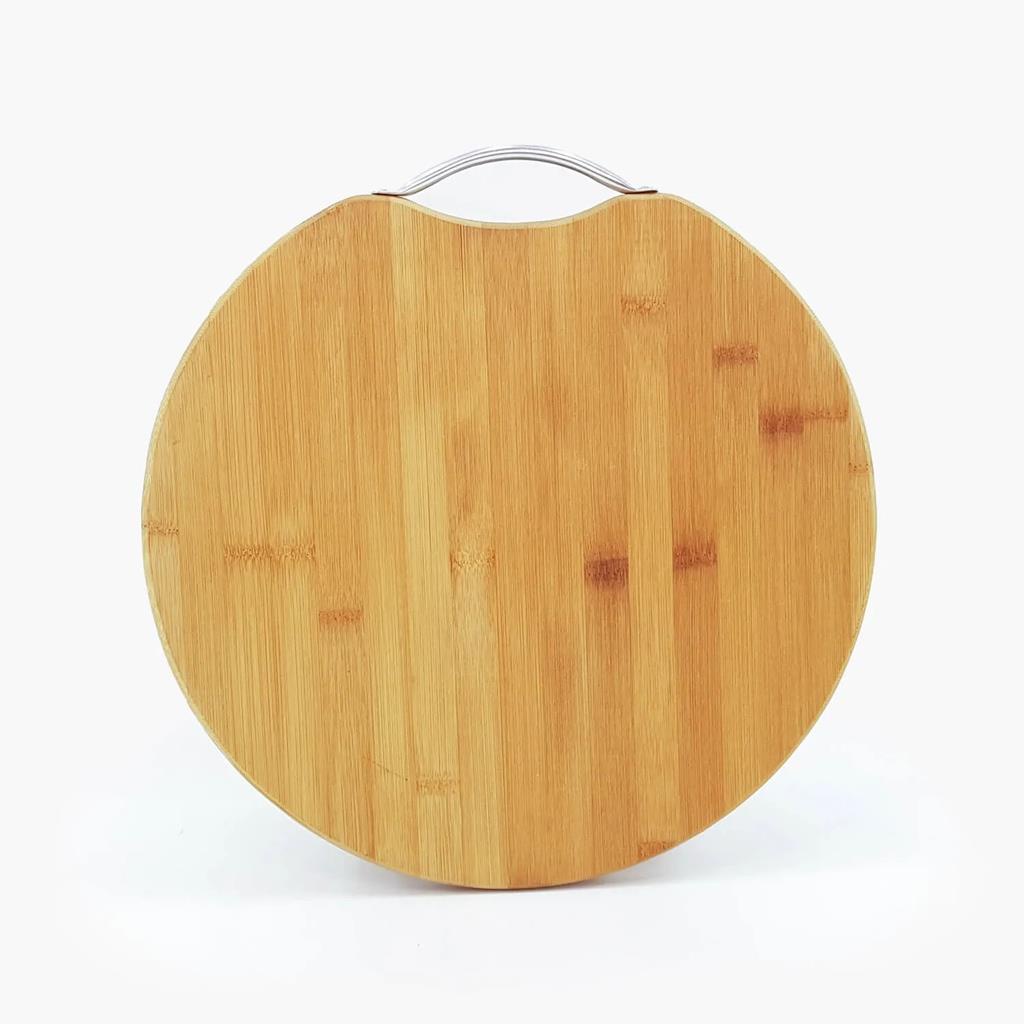 Tabua de Corte Redonda Bambu 30x30cm / Monaliza