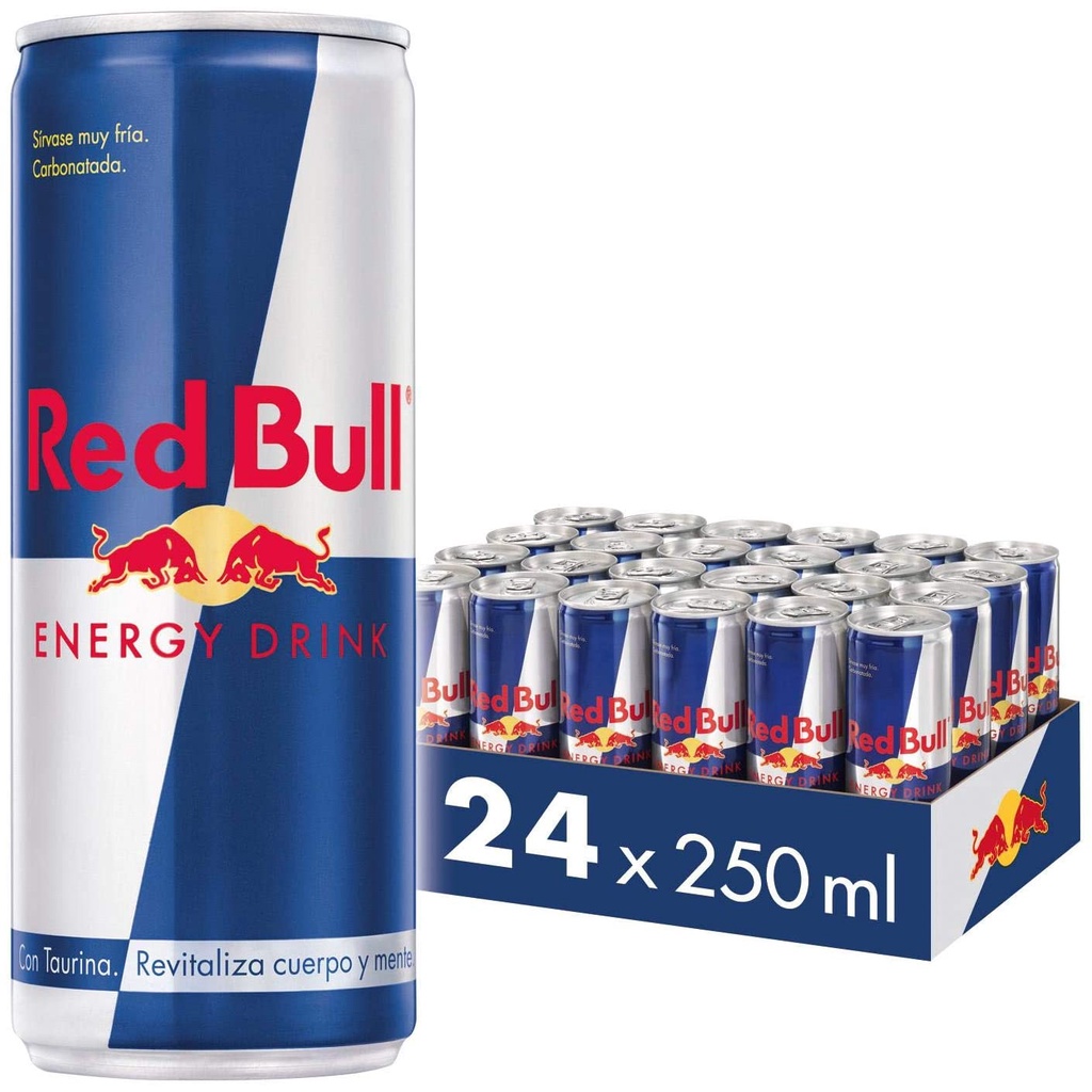 Energético Red Bull 250ml (CAIXA COM 24 UNIDADES)