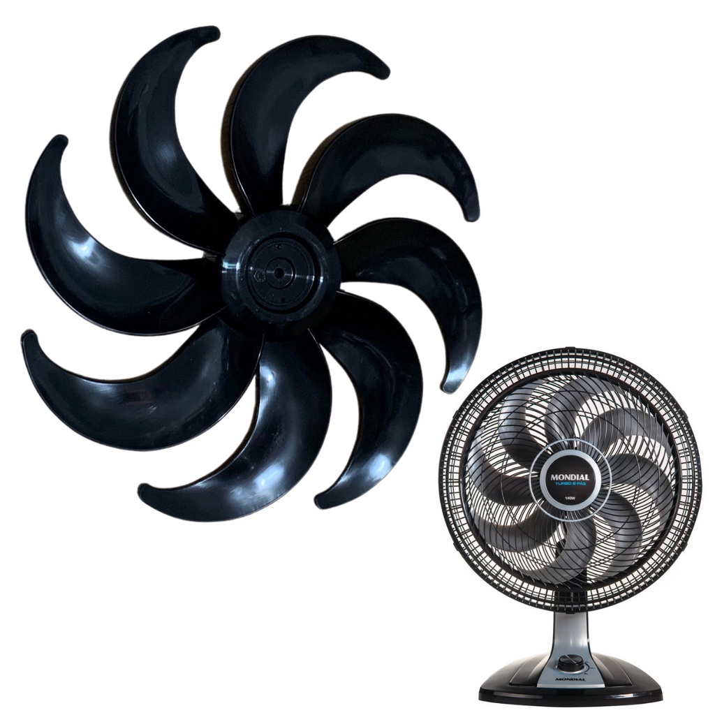 Hélice de Ventilador Mondial 8 pas 40 cm Super Turbo VTX