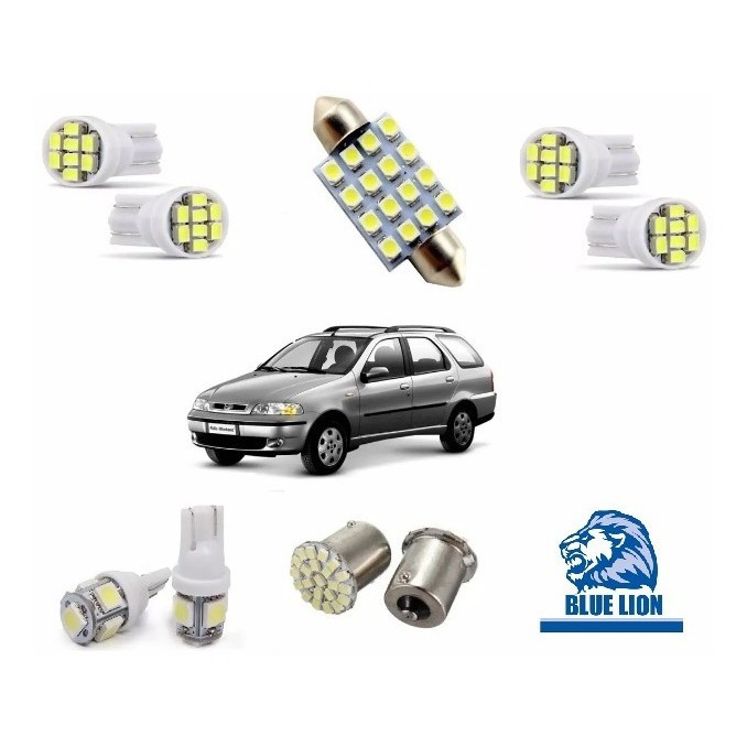 Kit Lampadas Led Fiat Strada Palio Siena 2005 2006 2007